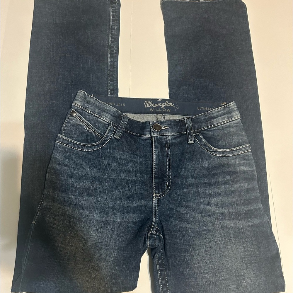 Wrangler Q-Baby Jeans Women’s Willow 7x34 Blue bootcut Back to School